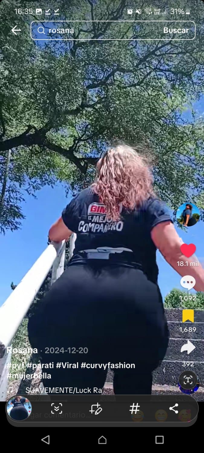 Rosana Alicia maidana milf culona mega culo madura tiktok bimbo pan bimbo