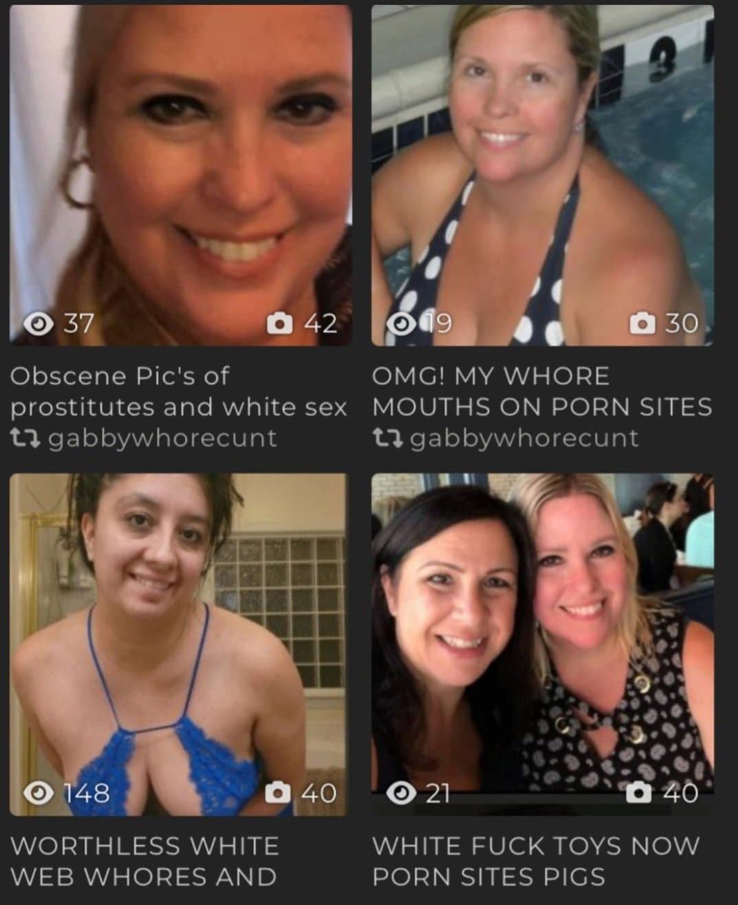 White whore cunts now famous PORN SITE FUCK DOLLS!