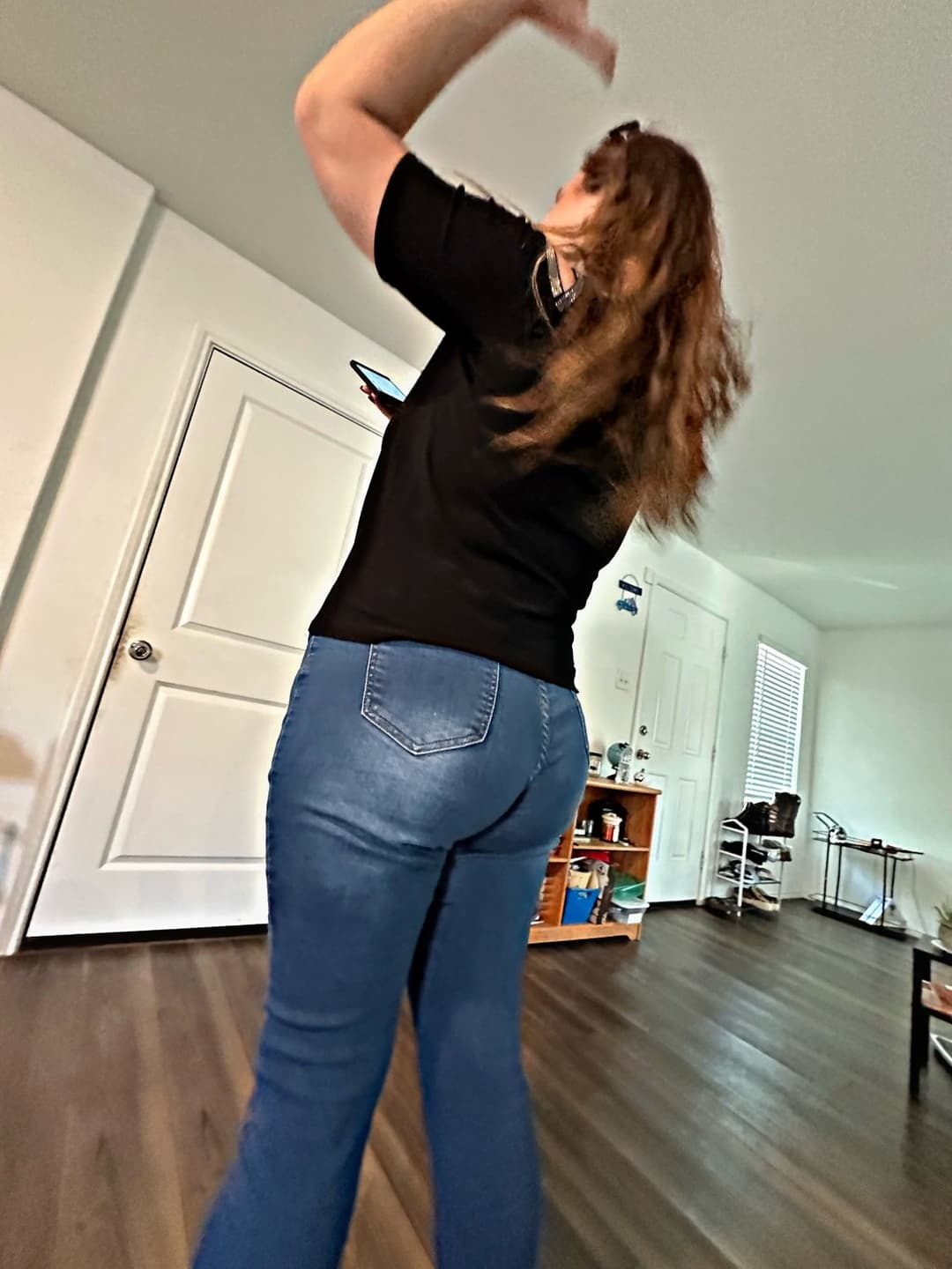 POV Caught Creepshots Fat Ass Pawg Mom caught you and lets you eat her ass and fuck her anal 100%