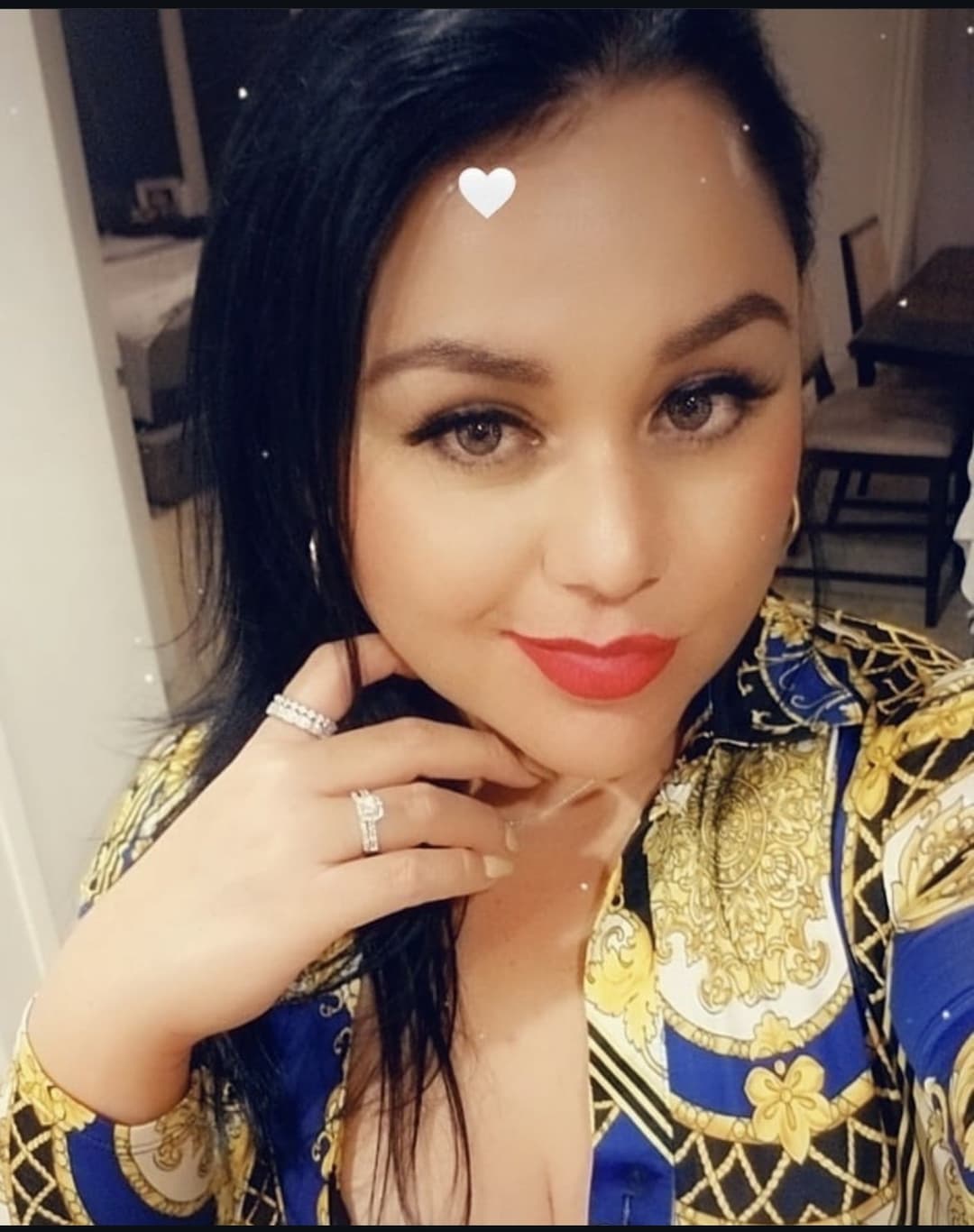 Busty mom showing off