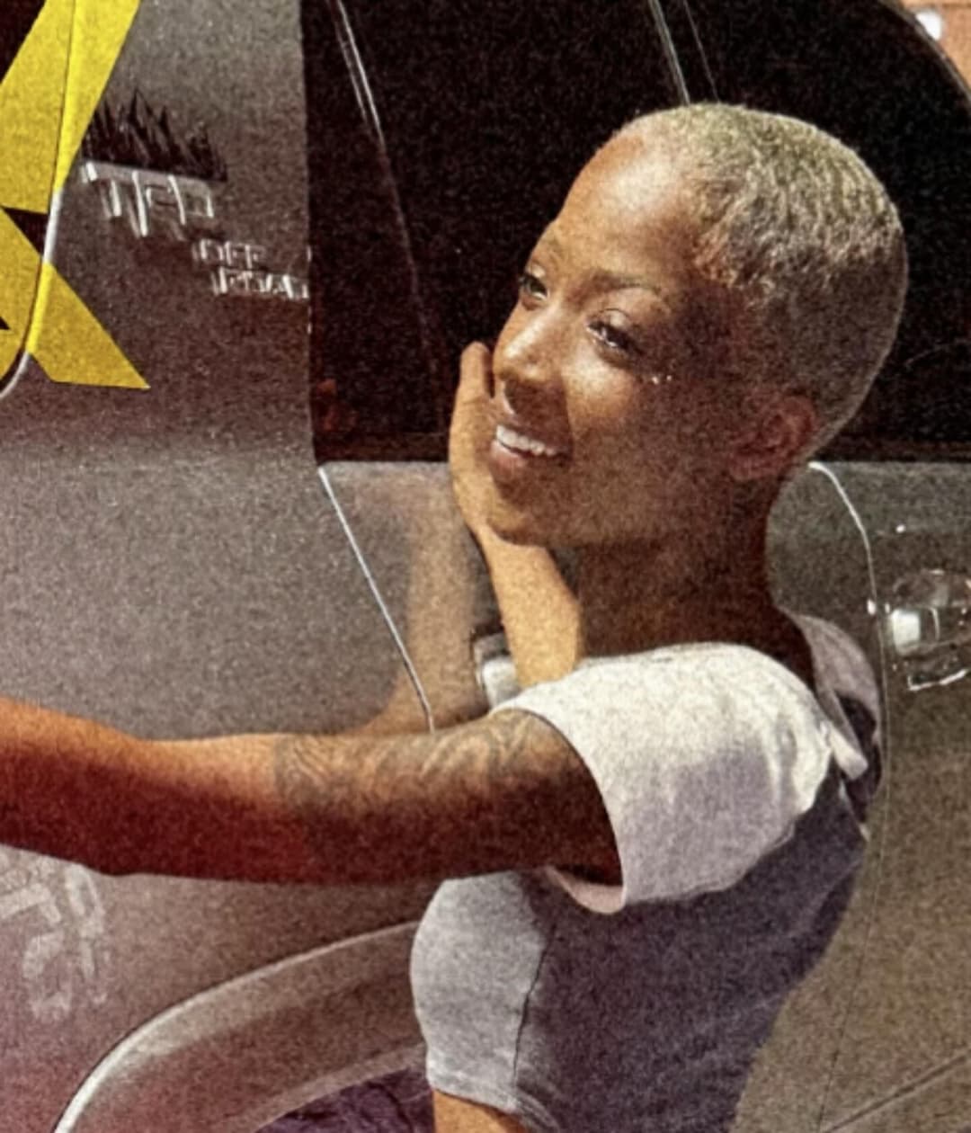 Click to view full size Small blonde short hair buzz cut tomboy lil booty