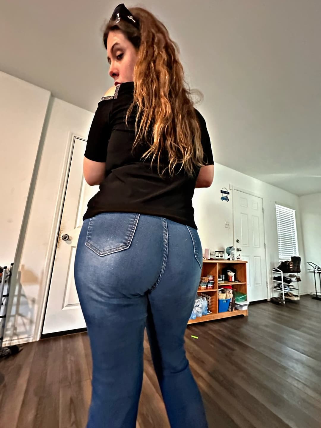 POV Caught Creepshots Fat Ass Pawg Mom caught you and lets you eat her ass and fuck her anal 100%
