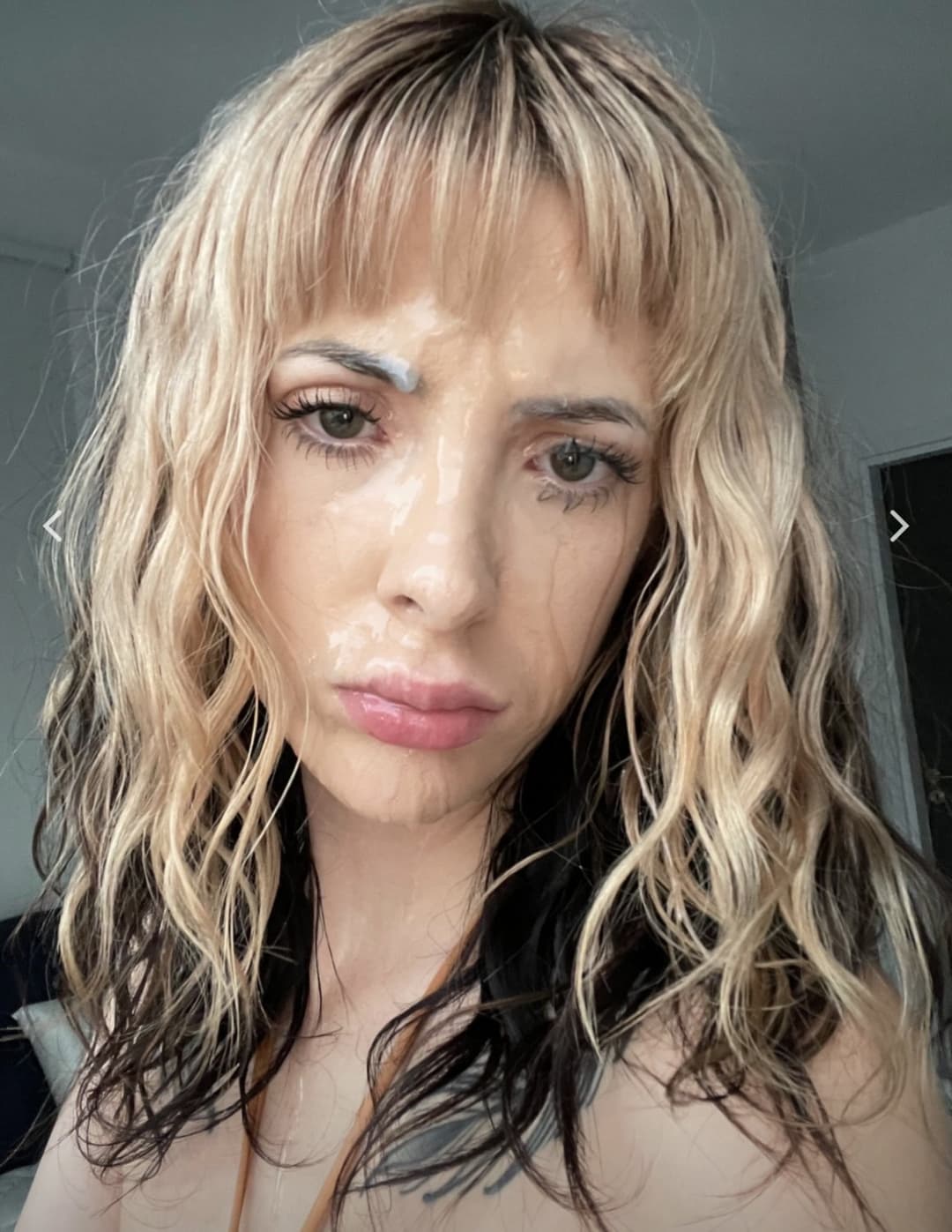 Little slut loves taking big loads of cum on her face