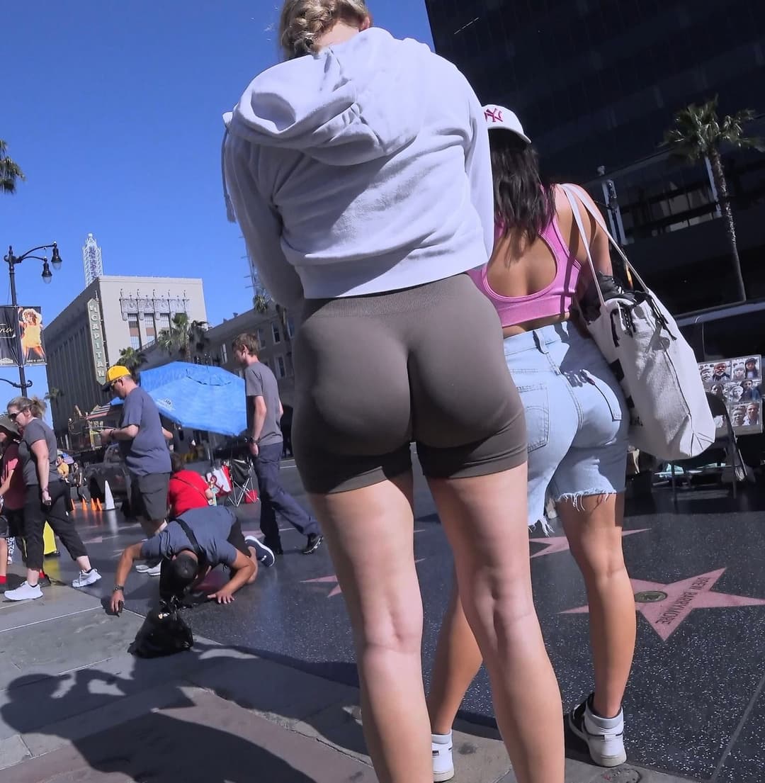 Big Booty White Girl Biker Shorts