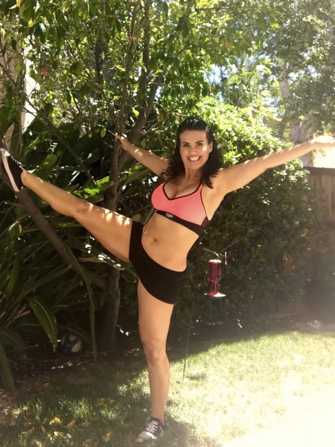 Best Friends mom working out