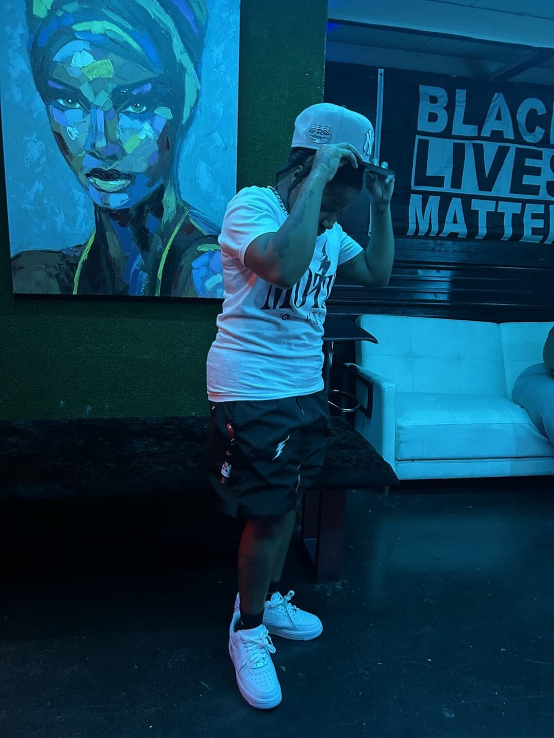 Black Tomboy Ebony black dyke stud midget Hoodrxch P2