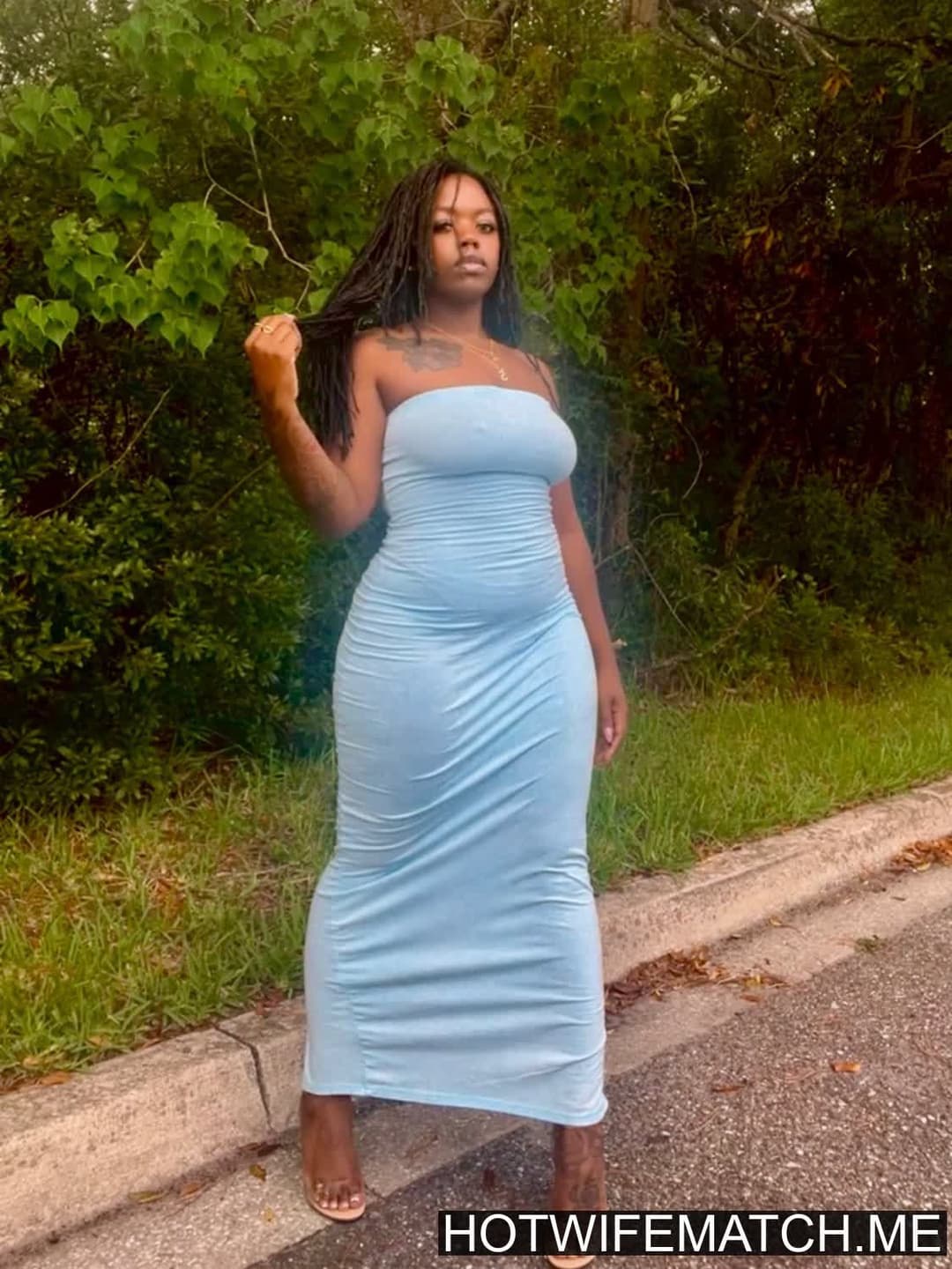 Juicy Ebony MILF Throat-Fucked While Hubby Records Her Gagging