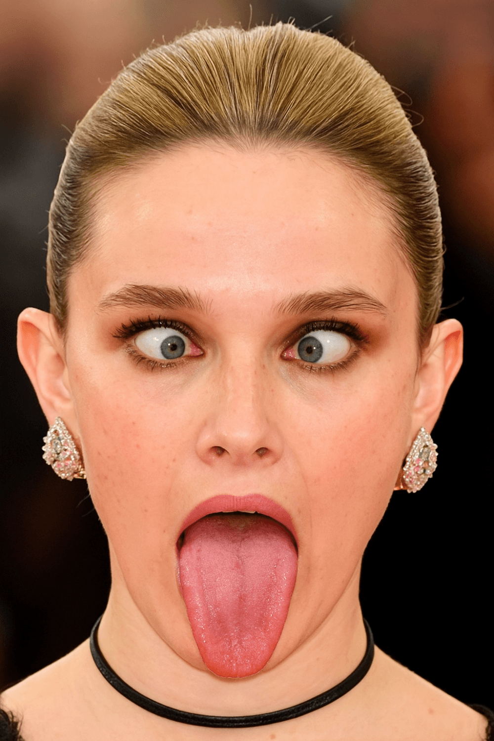 Cailee Spaeny Ahegao + Blonde bimbofication edit