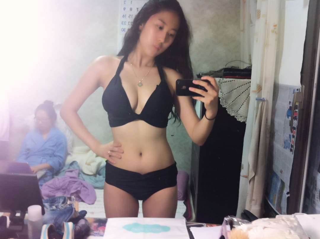 Asian amatuer bikini slut