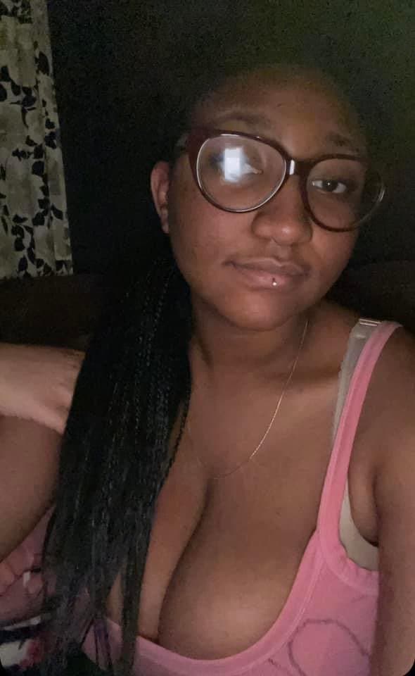 Black girl with big tits and hello kitty headphones