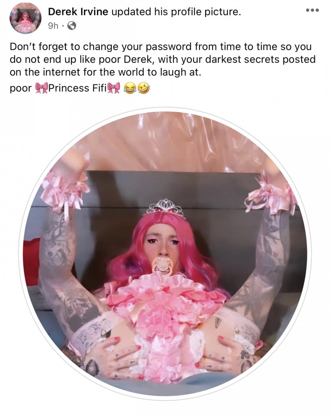 36 Year Old Sissy Slave bitch Derek Leaked Humiliation