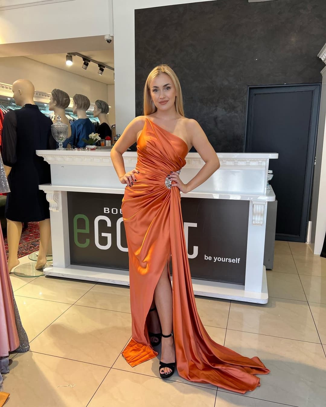 Hot Blonde bosnian slut from Austria with amazing dress - austrian girl from bosna,legs feet ass