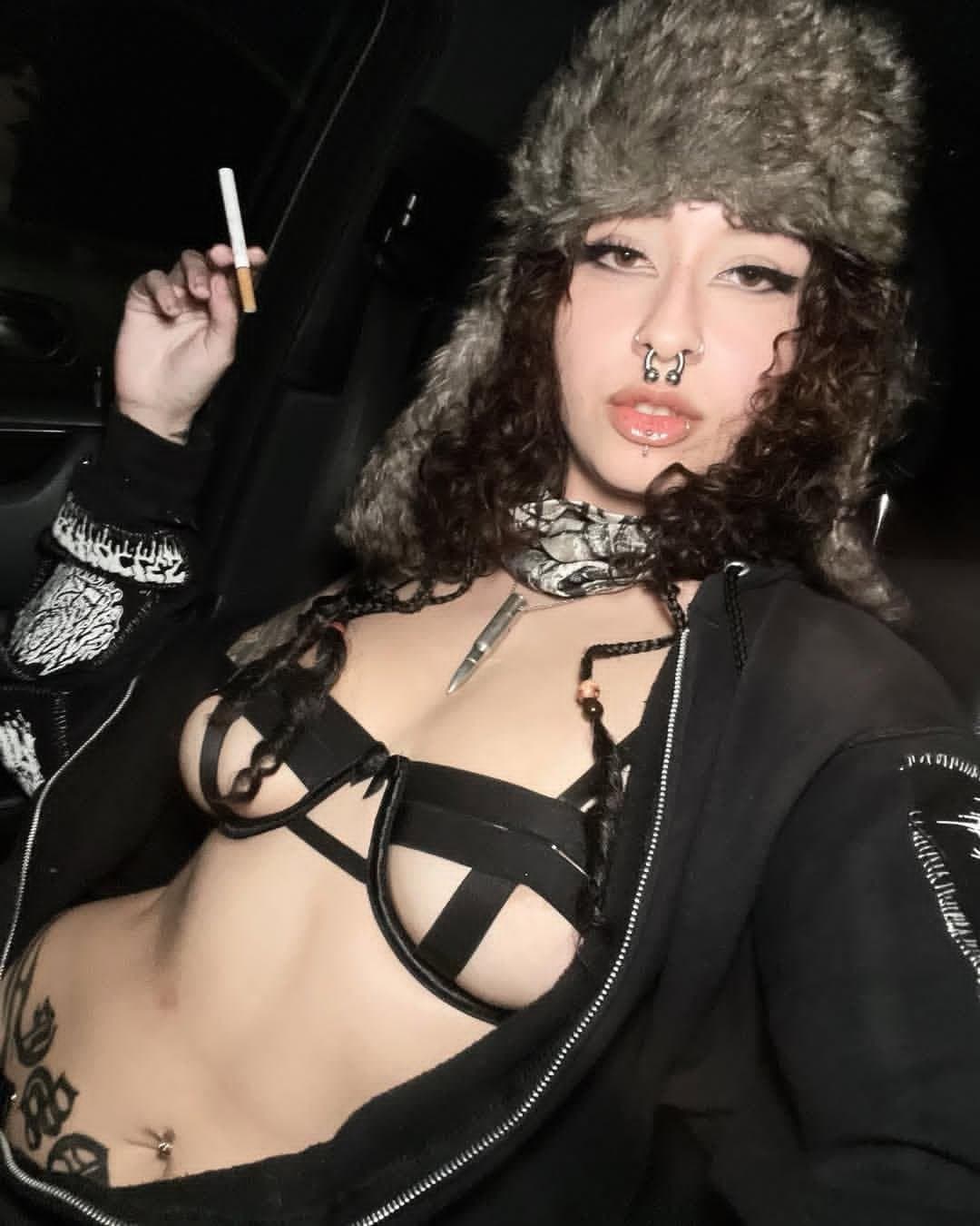 Latina Goth Slut Hottie METAL SLUT