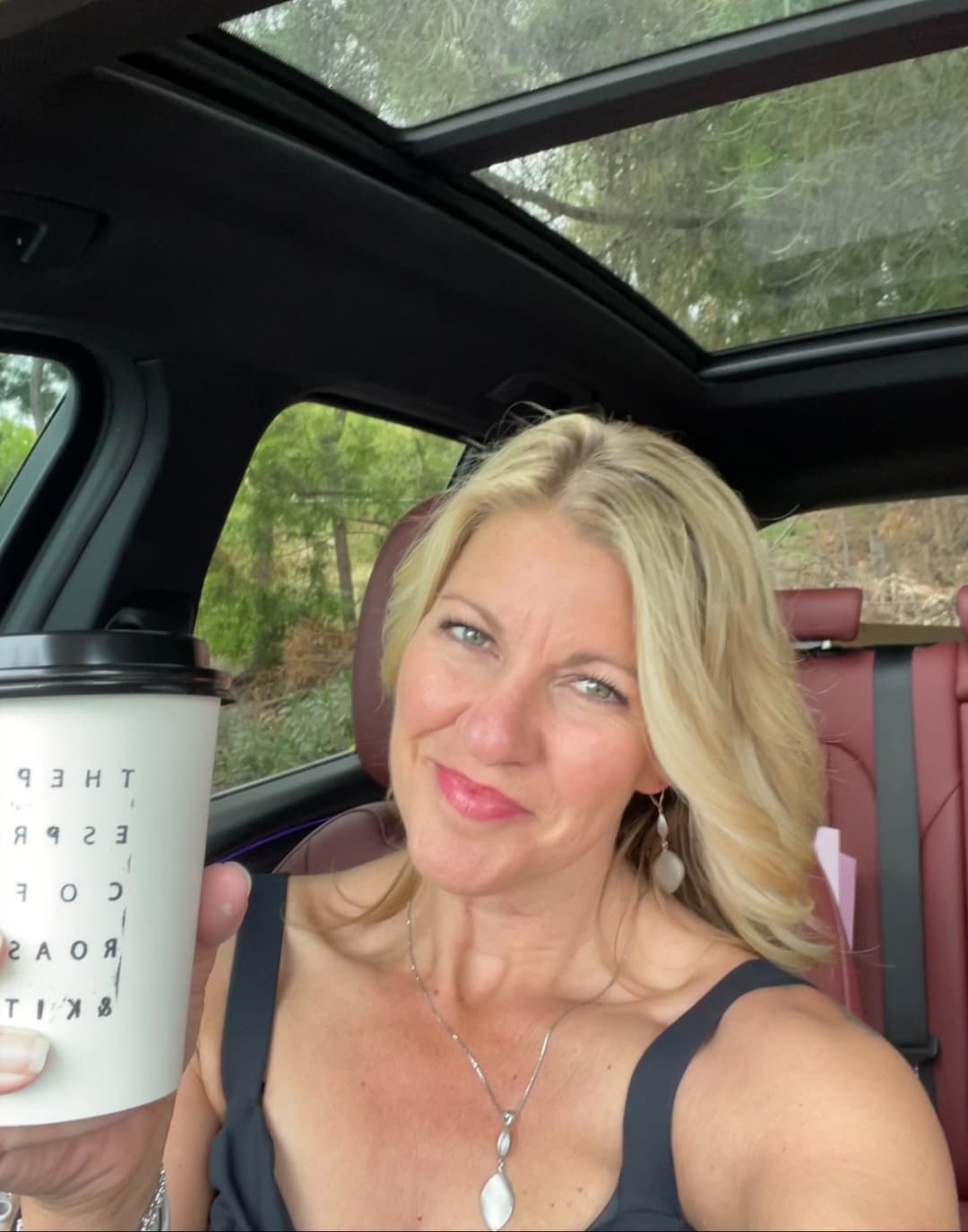 Coffee anyone? She takes it black..but begs for creamer