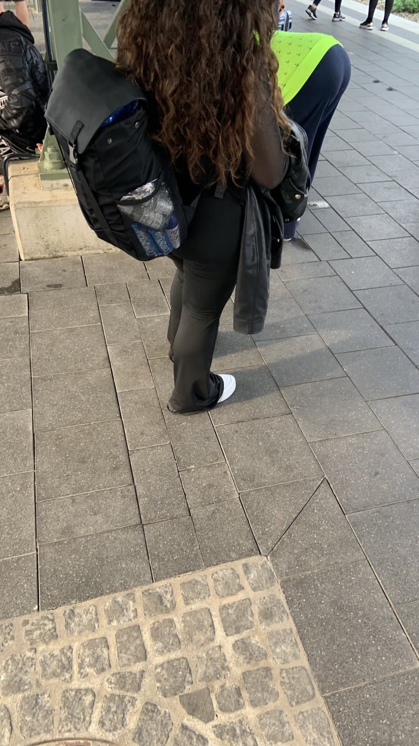 Small girl, fat ass, german slut at train Station, creepshot big ass