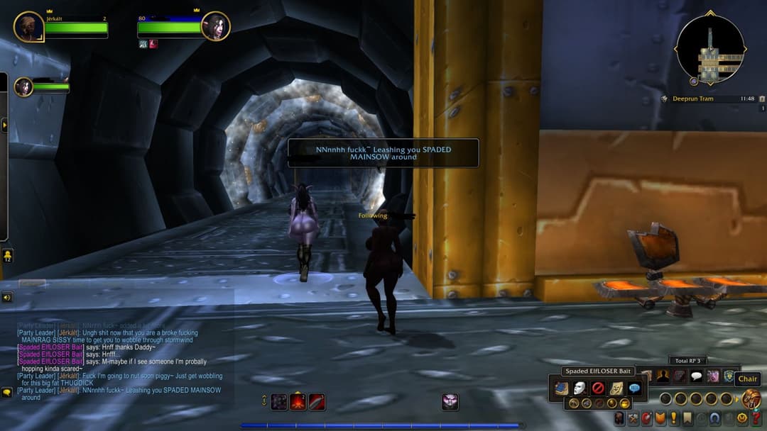 SPADED elven BANBAIT gets leashed and cleaned out