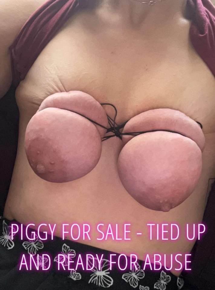 laugh at this pathetic pigslut punishing herself for me