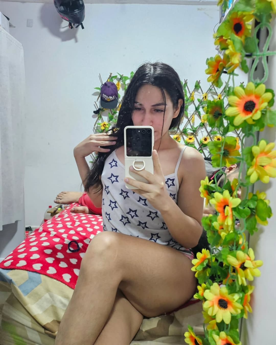 She has beauty, she has attitude, a juicy cock, a beautiful ass and she always cums like a bitch