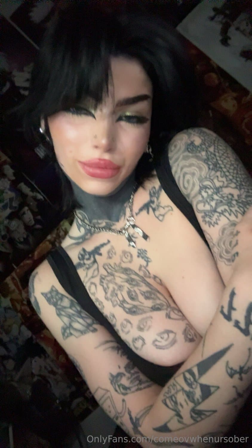 hot split tongue goth