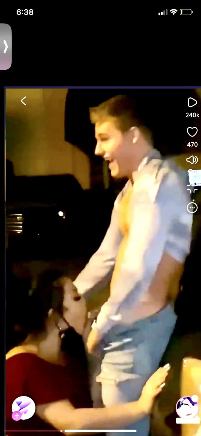 Bartender honors bet n suck young guy in parking lot