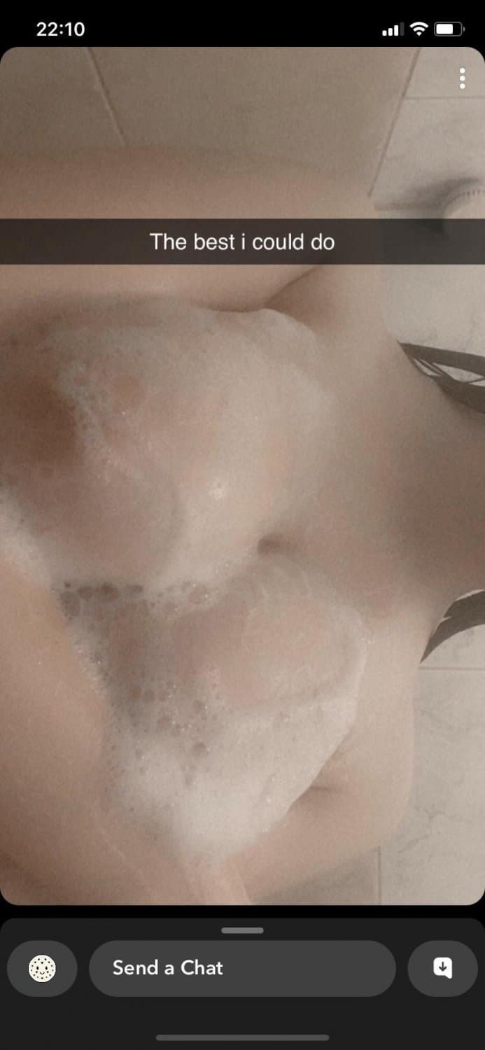 Snaps Of A Petite Brunette With Fat Perky Tits