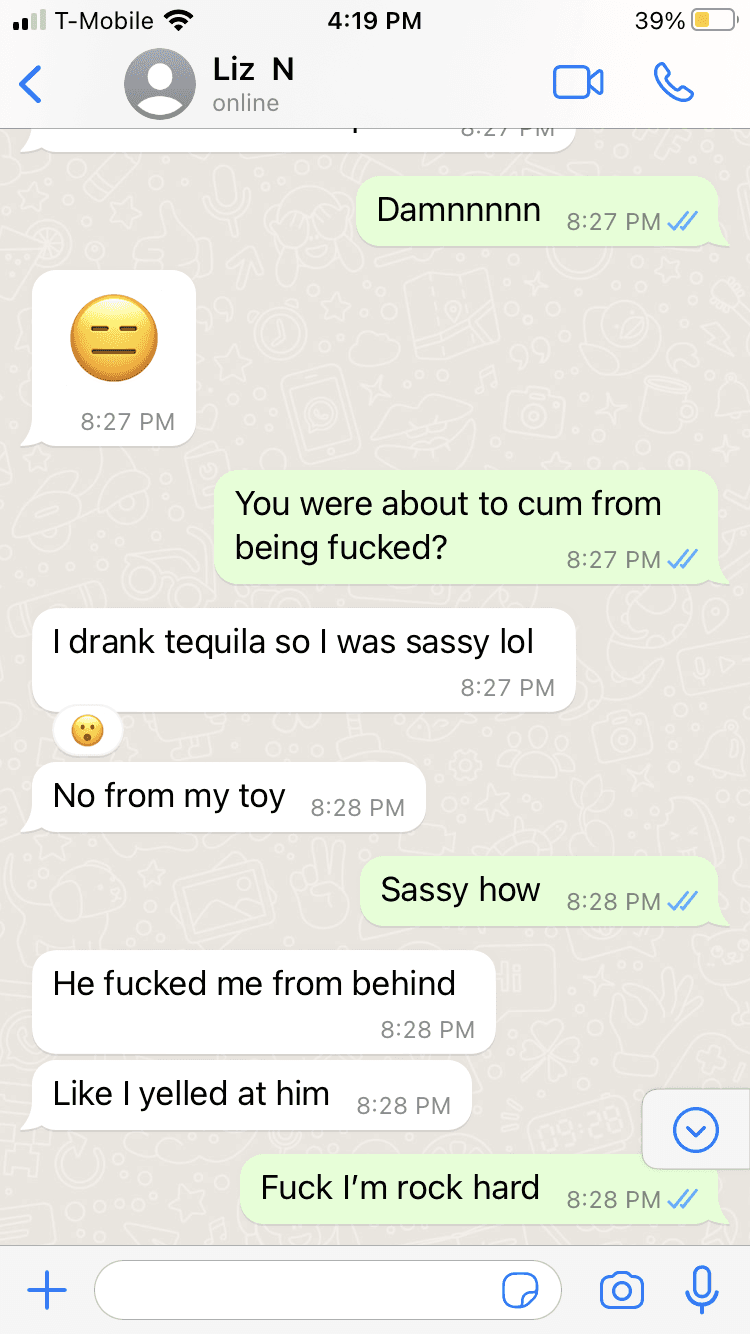 Married slut texts her lover after fucking her husband. Makes them both cum