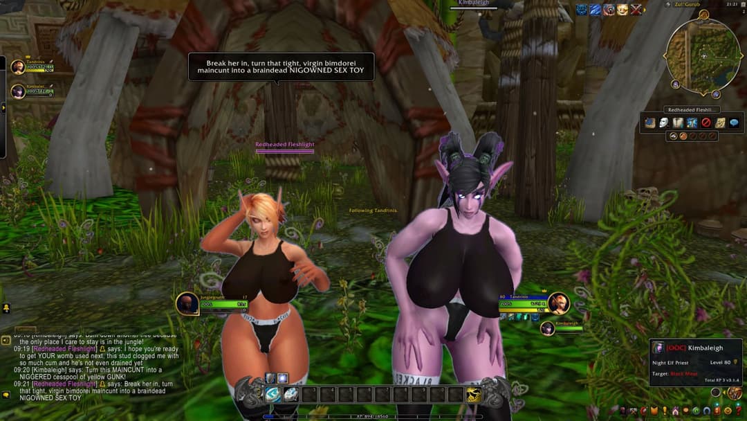 Two Knife Ear Nigger Owned BreedBunnies Milking Two Greasy Ape Sludgeloads.