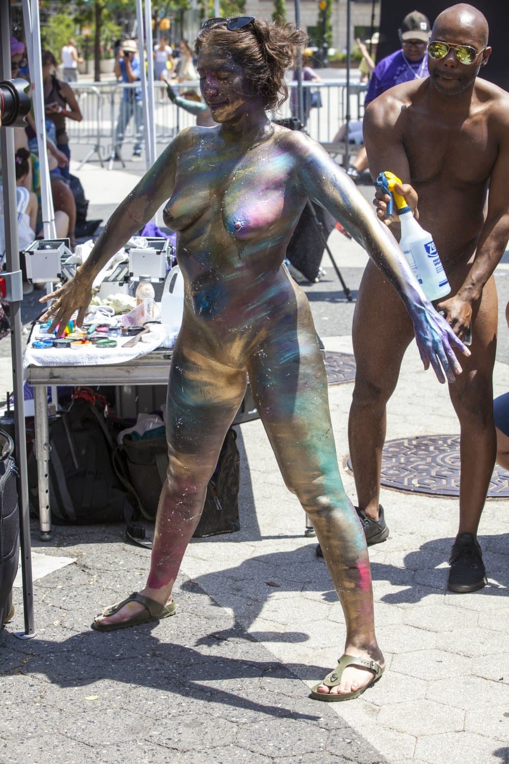 Body painting day in NYC
