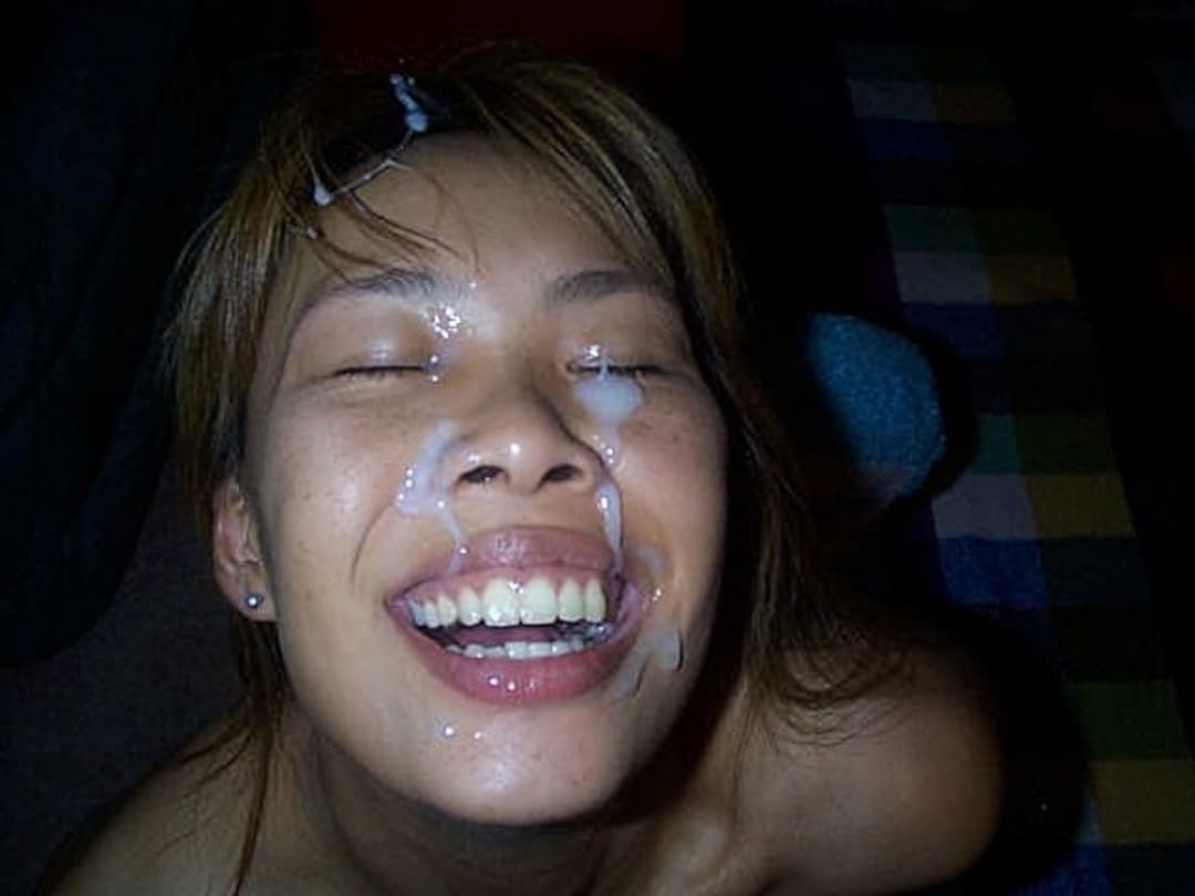 Asian wife Innocent and naive to full on tongue pierced cum facial webslut.