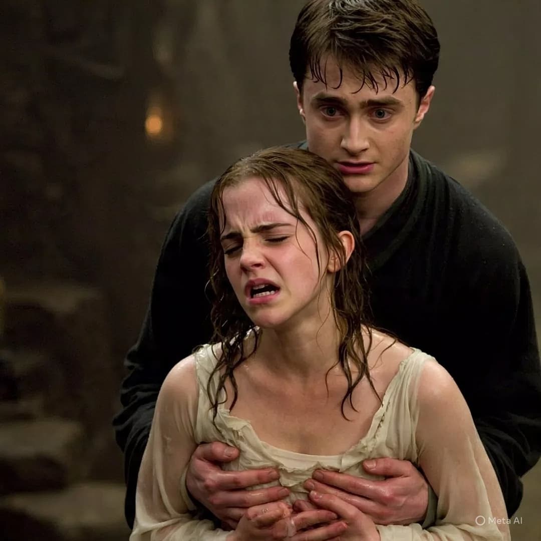 Click to view full size Harry helps Hermione (Harry ajuda Hermione)