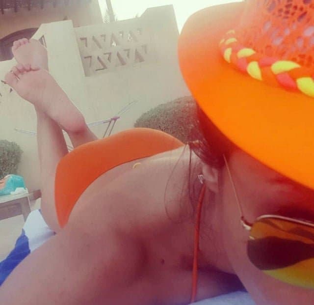 Egyptian milf teasing with her sexy bikini body