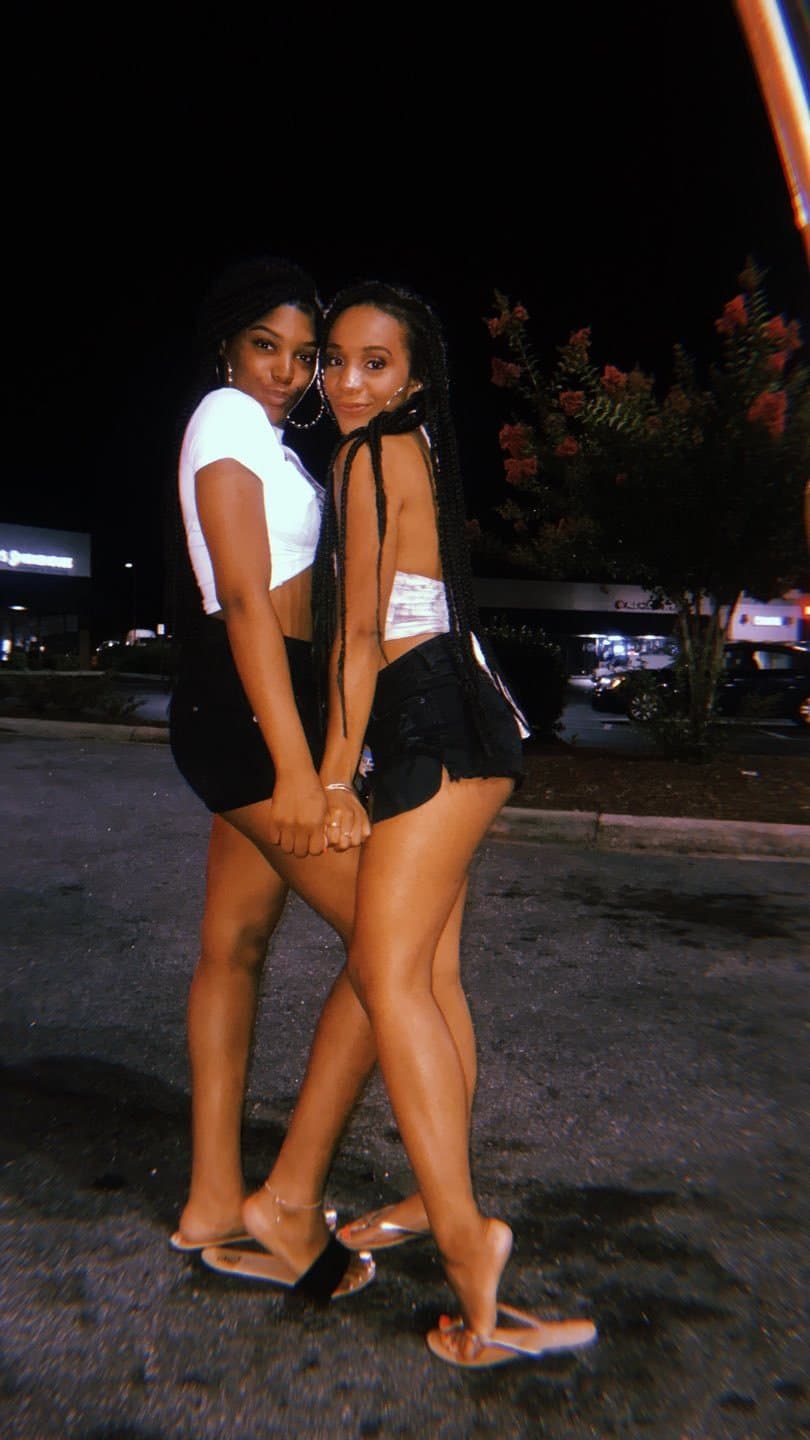 Sexy casual ebony babe mya