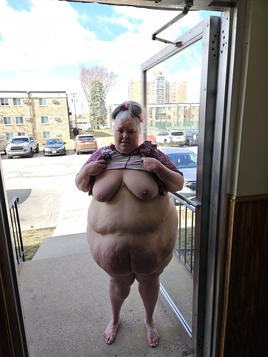 Nasty Public Fat Bitch Aprill Thompson is addicted to BBC