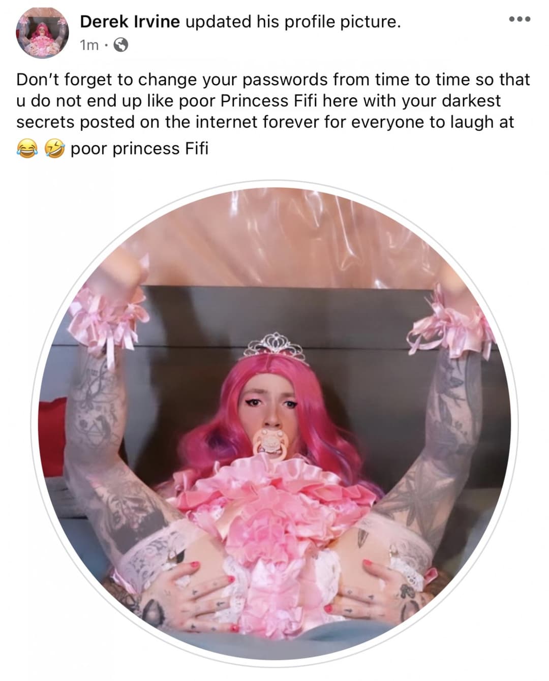 36 Year Old Sissy Slave bitch Derek Leaked Humiliation