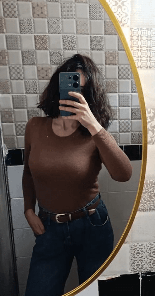 Malak Celeste before and after dressing