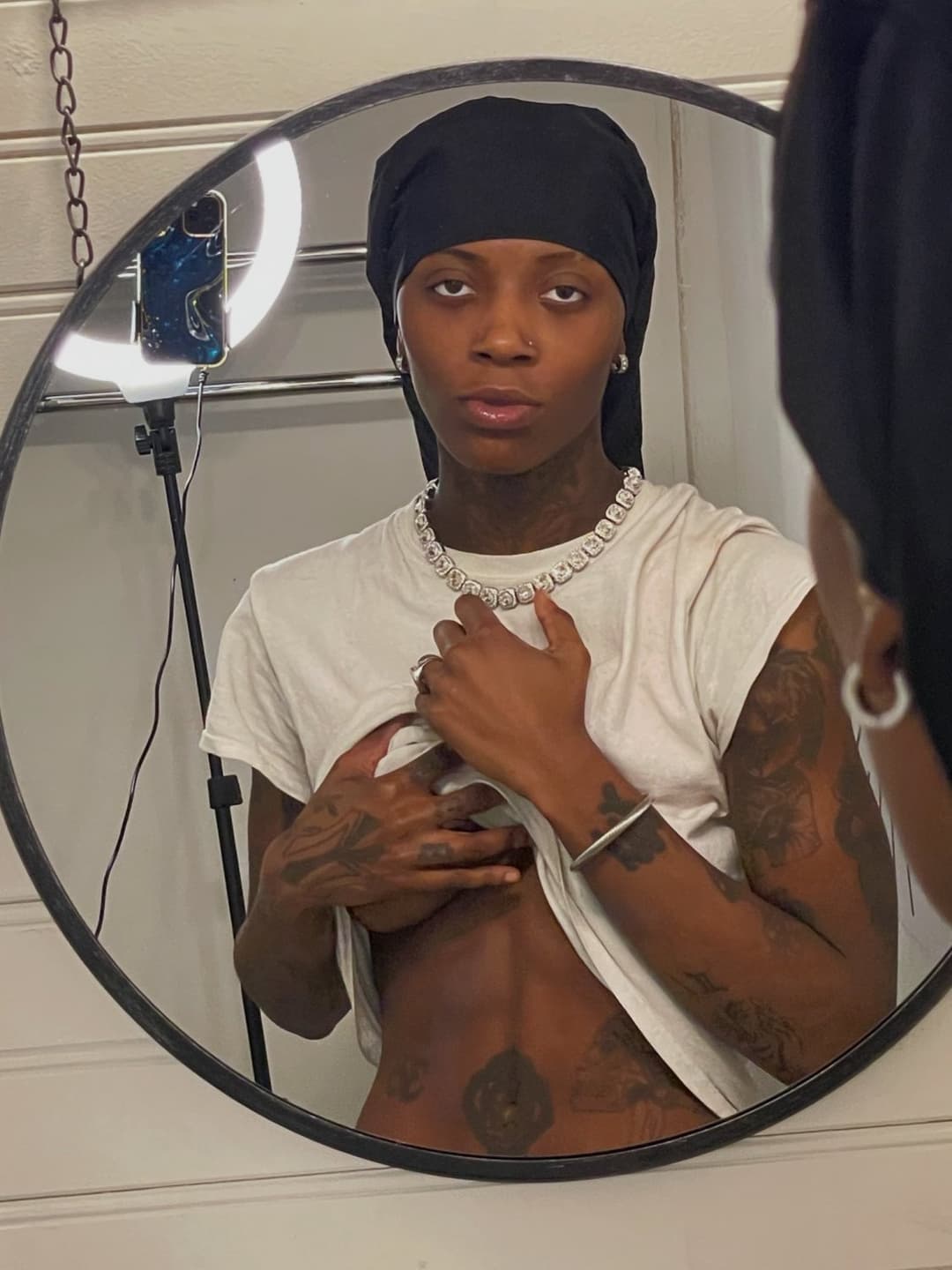 Black dyke stud ebony tomboy Tajee P2