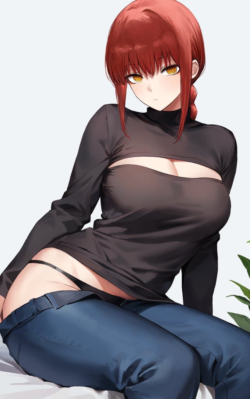 chainsaw man makima ecchi