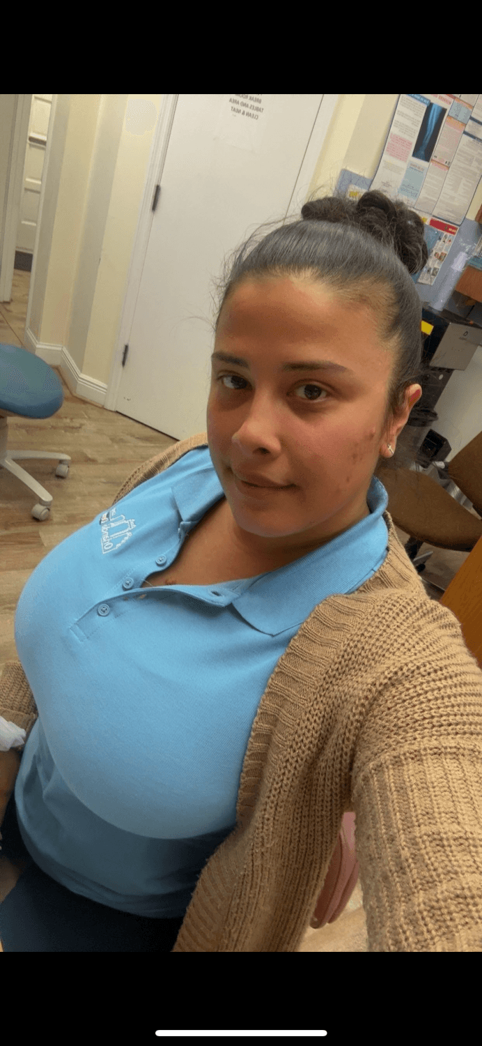 Don’t cum trib me. My tits don’t look that big ???