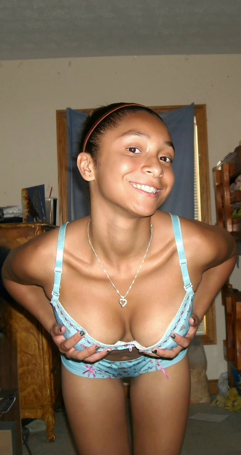 Teen Rican with a tight little body.