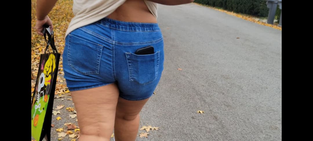 Walking behind my Step Sister. Watch that ass jiggle!