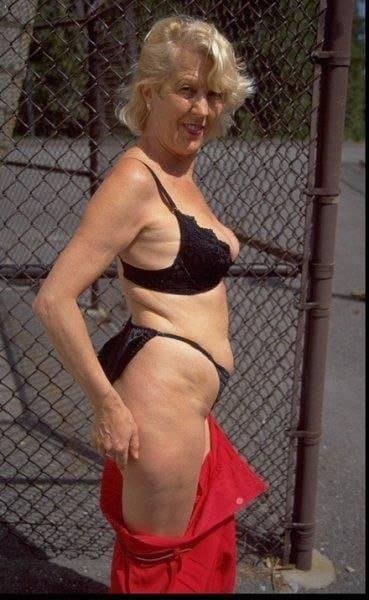 Hot Blond Granny Strip