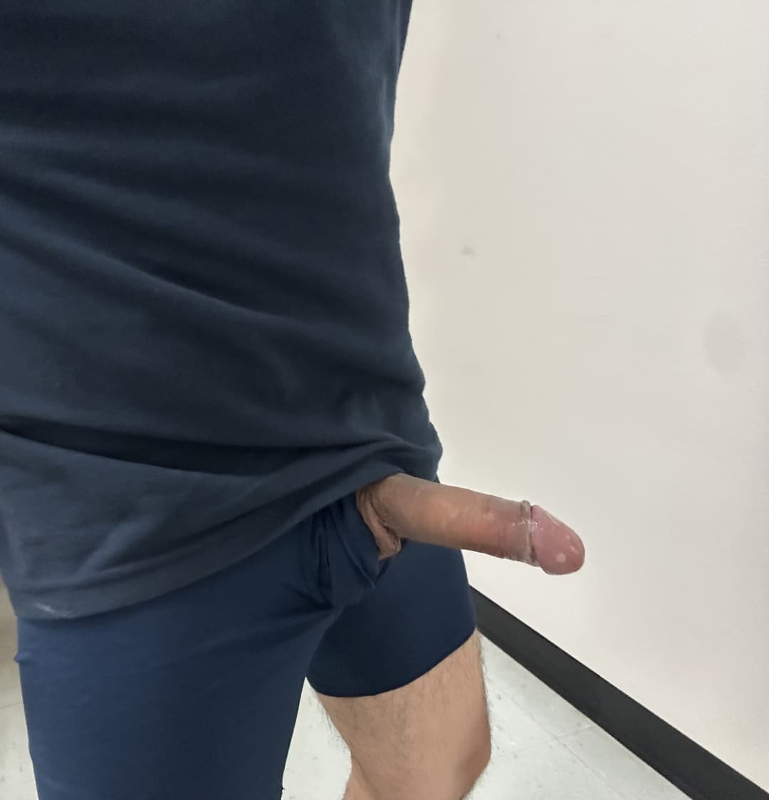 Hard Latino cock at work