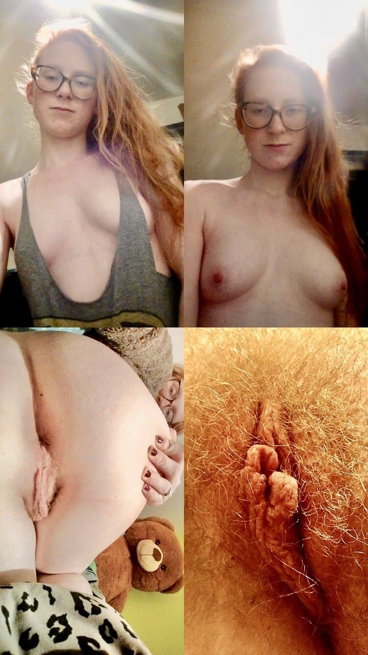 Nerdy Hairy Redhead Slut Lisa Loves Cock