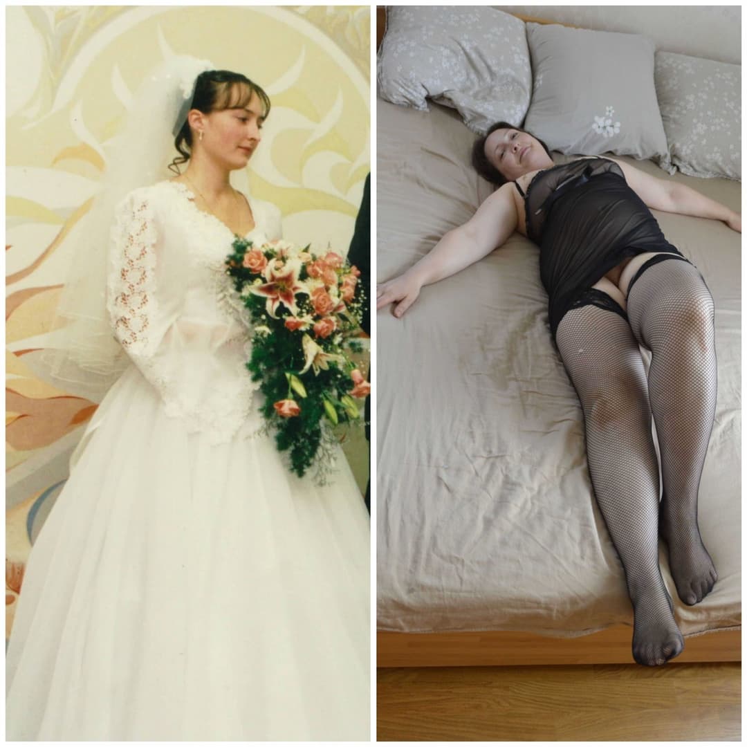 Bride before after