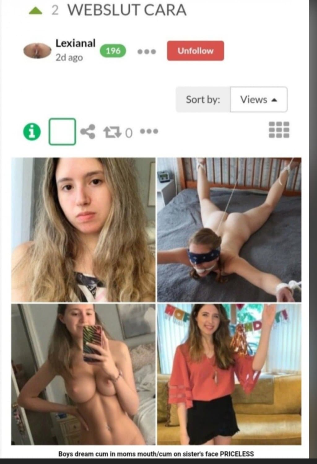 "CARA THE CUNT "!! WHITE CUM ON MY FACE/BLACK CUM IN MY WHORE MOUTH!!