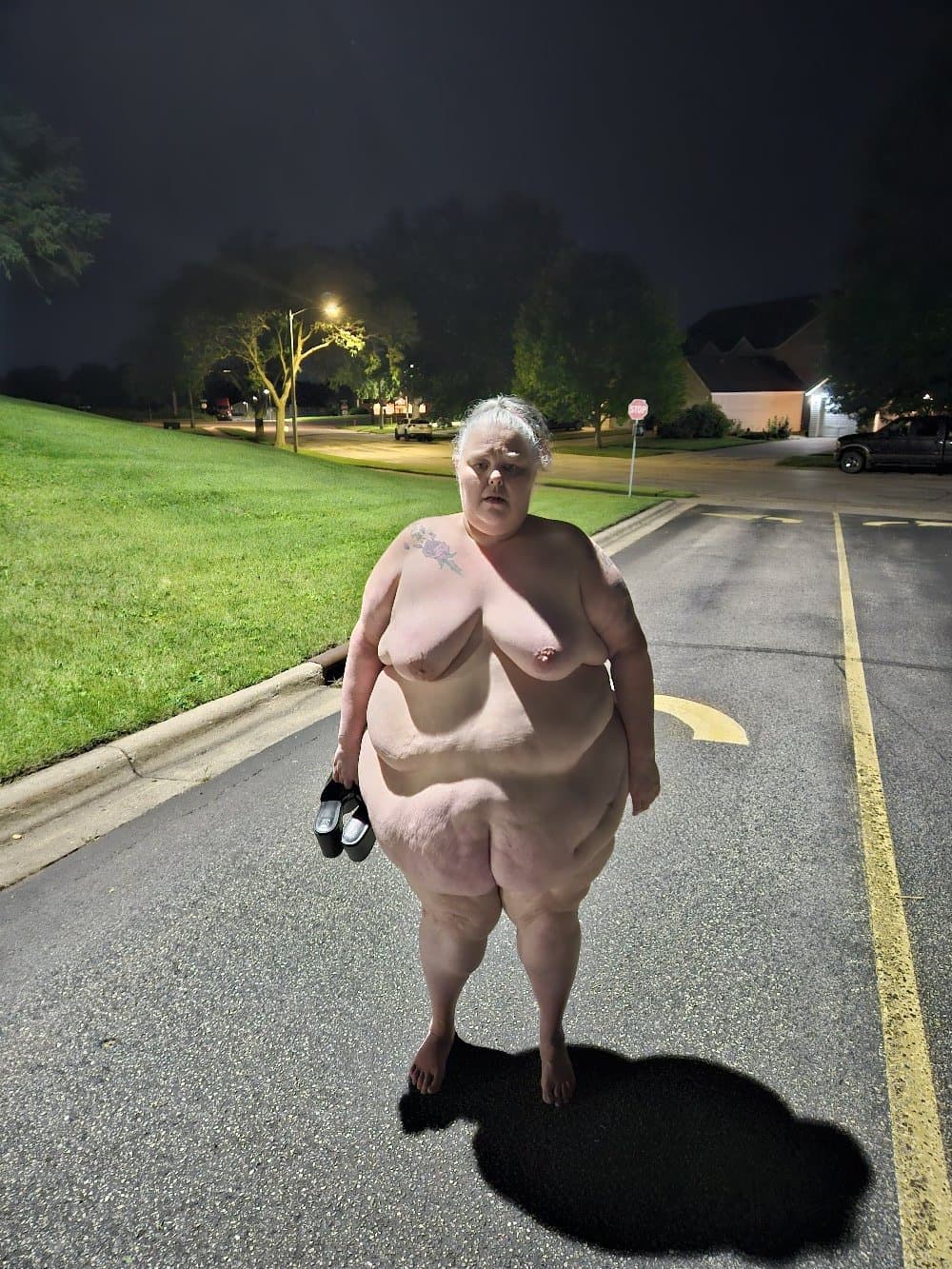 Nasty Public Fat Bitch Aprill Thompson is addicted to BBC