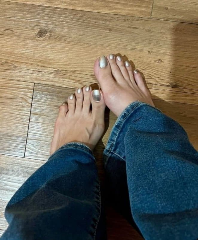 Sexy glamour feet pedicure woman sepash