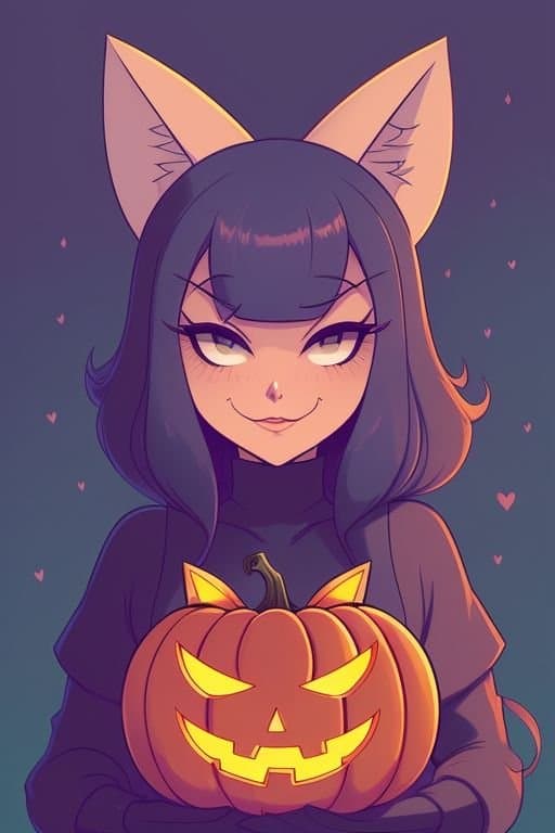 Halloween AI Artwork that I generated (Female Edition)