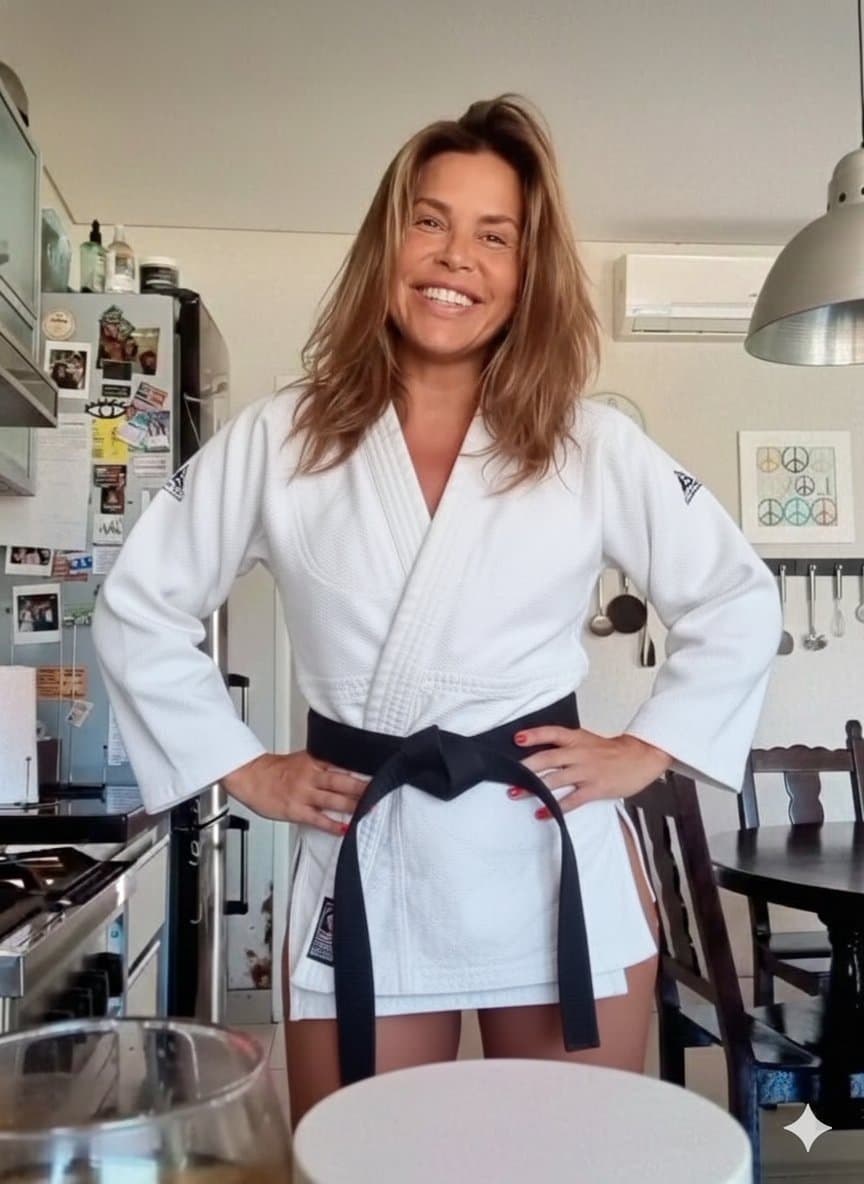 Naza karate and boxing control defeat man