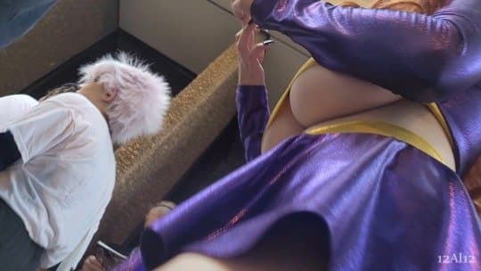 Huge tits batgirl cosplay ?